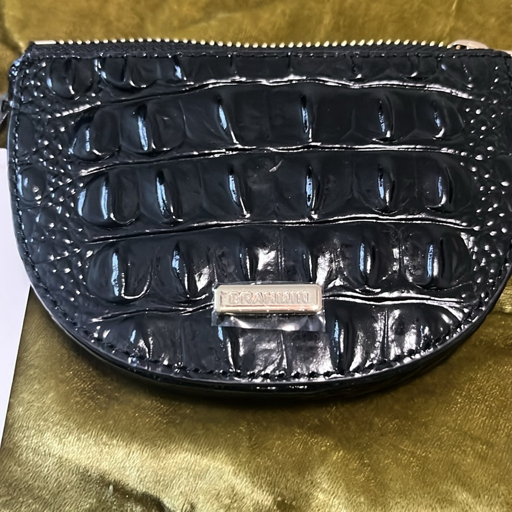 Brahmin Black Embossed Satchel Set - Picture 5 of 9